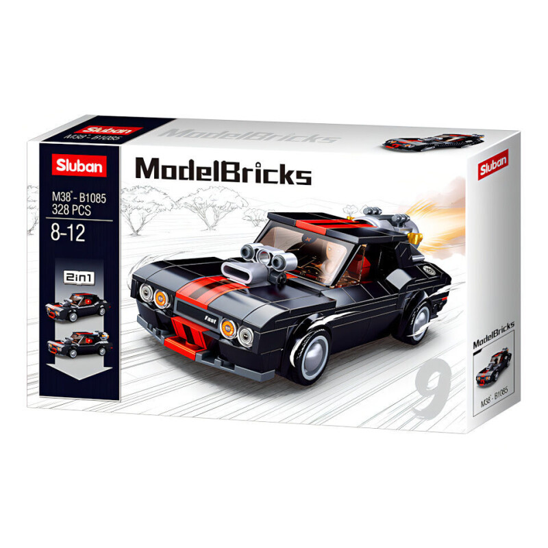 Sluban Model Bricks Pouliční závodní auto 2v1